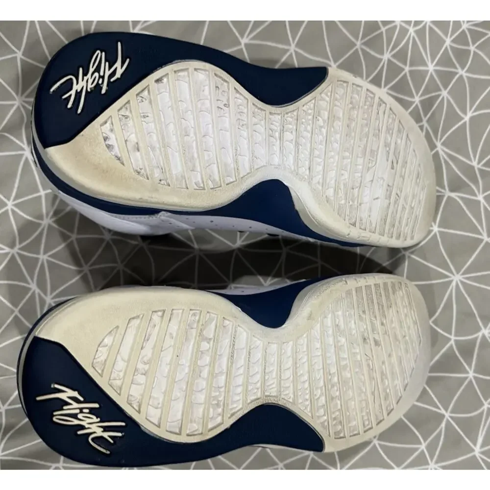Nike Air Jordan Flight Tradition 2015 White French Blue Mens Size 11 819472-107